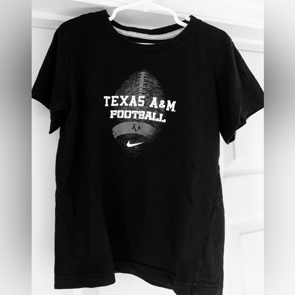 Nike Black Texas A&M Football Kids T-Shirt
